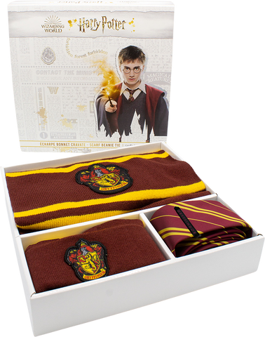 Coffret - Harry Potter - Gryffondor Echarpe Bonnet Cravate